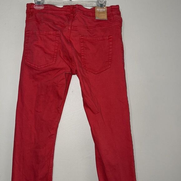 Bleeker & Mercer slim skinny fit distressed denim jeans size 32 x 30l - Picture 9 of 9